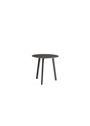 HAY - Spisebord - CPH Deux 220 2.0 Table - Ink Black Laminate / Ink Black Lacquered Beech - Ø75