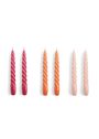 HAY - Stearinlys - Twist Candles / Bundle - Set of 6 - Caramel / Peach / Lavender