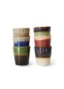 HKLiving - Kop - 70s Coffee Mugs (Set of 6) - Stellar