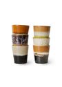 HKLiving - Copie - 70s Coffee Mugs (Set of 6) - Stellar