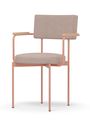 HKLiving - Dining chair - Dining Armchair - Nude - Morden