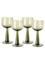 HKLiving - Bicchiere da vino - The Emeralds: Wine Glass Tall - Fern Green