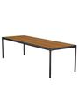 HOUE - Garden table - FOUR Table - Black/Black Aluminium 90x160 Bar