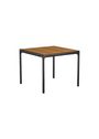 HOUE - Table de jardin - FOUR Table - Black/Bamboo 90x90 Bar