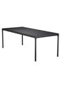 HOUE - Puutarhapöytä - FOUR Table - Black/Black Aluminium 90x160 Bar