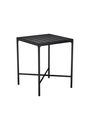 HOUE - Garden table - FOUR Table - Black/Bamboo 90x90 Bar