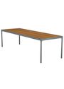 HOUE - Stół ogrodowy - FOUR Table - Black/Bamboo 90x270