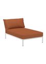 HOUE - Garden sofa - LEVEL 2 / Chaiselong - Scarlet/Muted White