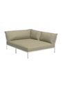 HOUE - Garden sofa - LEVEL 2 / Right Cozy Corner - Scarlet/Muted White