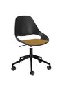 HOUE - Office Chair - FALK Chair / 5 Star with Castors - Black