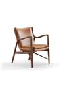 House of Finn Juhl - Lænestol - 45 Chair / By Finn Juhl - Walnut / Black Elegance Leather