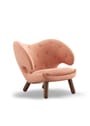 House of Finn Juhl - Lænestol - Pelican Chair w. Buttons - Walnut legs / Remix 0123