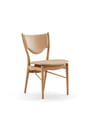 House of Finn Juhl - Spisebordsstol - 46 Chair / By Finn Juhl - Dark Oiled Oak / Black Prestige Leather