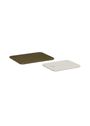 Hübsch - Povlak na polštář - Amare Ceramic Boards (set of 2) - Světle modrá / oranžová