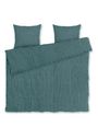 JUNA - Bed linen - Bæk&Bølge Linens - Green/Light Blue - Single