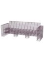Kalager Design - Lounge sofa - Wire Loungecouch - 3 pers. - Rustic Grey