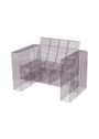 Kalager Design - Cadeira de banho - Wire Loungechair - Rustic Grey