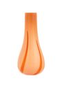 Kodanska - Vase - Flow Vase - Green W. Orange Stripes