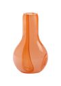 Kodanska - Maljakko - Flow Vase Mini - Green W. Orange Stripes