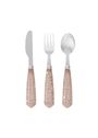 Konges Sløjd - Kinderbestek - Glitter Cutlery - SPARKLING BLUE