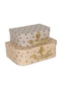 Konges Sløjd - Contenitore per bambini - 2 PACK SUITCASE - BUNNY TOKKI/BLOSSOM CHECK