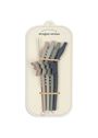 Konges Sløjd - Cannucce per bambini - 4 Pack Silicone Straws Mix - BLUSH MIX