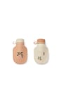 LIEWOOD - Kinderdrinkfles - Lizzie Smoothie Bottle 2-pack - 1111 Safari Sandy Mix