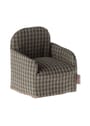 Maileg - Poppen accessoires - Chair Stripe, Mouse - Red