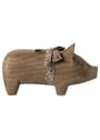 Maileg - Vánoční ozdoby - Candle Holder, Pig Nature - Small