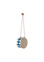 Maileg - Adornos para el árbol de Navidad - Metal Ornament - Dark Blue - Small drum