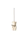 Maileg - Decorações para árvores de Natal - Metal Ornament - Teddy Bear - Off white / Rose