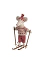 Maileg - Spielzeug - Winter mouse with ski set - Big Sister Rose