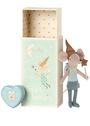 Maileg - Lelut - Tooth Fairy Mouse In Matchbox - Rose