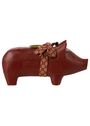 Maileg - Svícen - Pig Candle Holder - Red Small