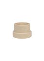 Mette Ditmer - Lysestage - MARBLE Block Candleholder - Sand - Low