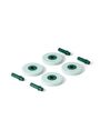 MODU - Toys - 4x Foam Wheels - Burnt Orange / Dusty Green