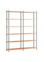 MOEBE - Estante - Shelving system - S.85.1.A - Oak / Warm Grey