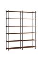 MOEBE - Libreria - Shelving system - S.85.1.A - Oak / Warm Grey