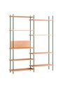 MOEBE - Regal - Shelving system - S.200.2.A - Oak / Black