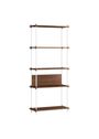 MOEBE - Librería - Shelving system - S.200.1.A - Oak / Warm Grey