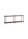 MOEBE - Display - Shelving system - S.65.2.B - Oak / Deep Blue