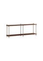 MOEBE - Libreria - Shelving system - S.65.2.B - Oak / Deep Blue