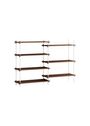 MOEBE - Libreria - Shelving system - S.115.2.A - Oak / Black