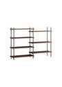 MOEBE - Display - Shelving system - S.115.2.A - Oak / Black