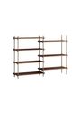 MOEBE - Libreria - Shelving system - S.115.2.A - Oak / Black