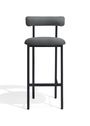 Møbel Copenhagen - Bar stool - Font Bar Stool - Black with a hint of Blue Remix 196 - Black Frame