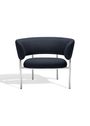Møbel Copenhagen - Lounge chair - Font Lounge Armchair - Black with a hint of Blue Remix 196 - Black Frame