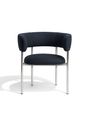 Møbel Copenhagen - Ruokailutuoli - Font Dining Armchair - Black with a hint of Blue Remix 196 - Black Frame