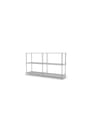 Montana - Shelving system - Montana Free 220000 - Frame: 44c Chrome - 167 Ruby