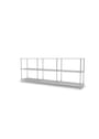 Montana - Shelving system - Montana Free 222000 - Frame: 44C Chrome - 167 Ruby